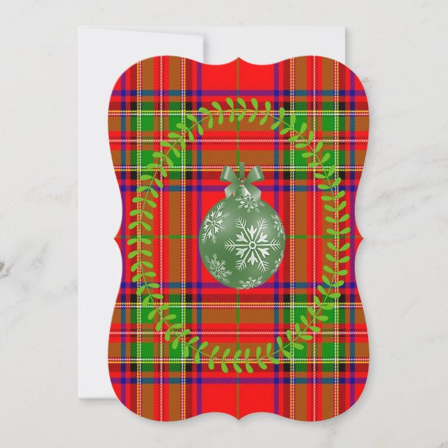 Christmas Holiday Flat Greeting Card (Front)