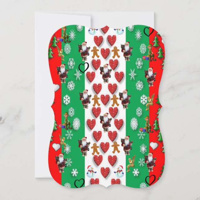 Christmas Holiday Flat Greeting Card (Front)