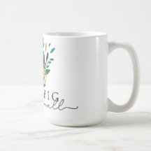 Christmas Holiday Floral Motivational Mug