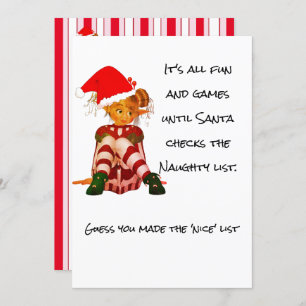 Christmas Holiday Funny Quote Elf Party Invitation