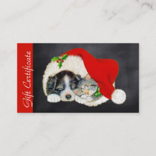 Christmas Holiday Gift Certificate for Pet Lovers