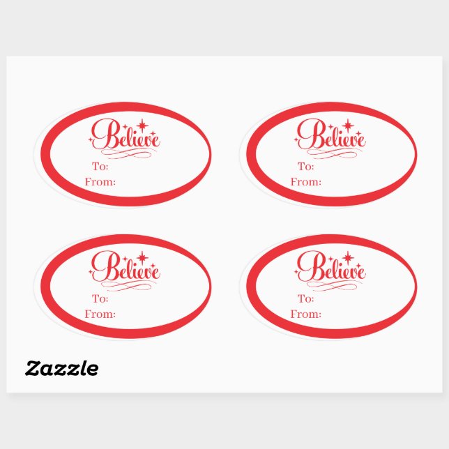 Christmas Holiday Gift Tag Sticker (Sheet)