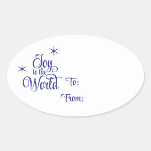 Christmas Holiday Gift Tag Sticker