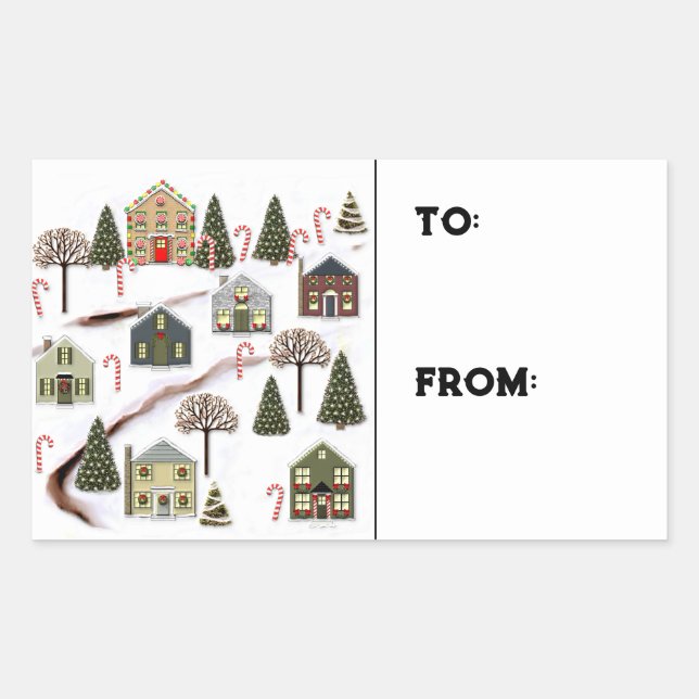 Christmas Holiday Gift Tags (Front)