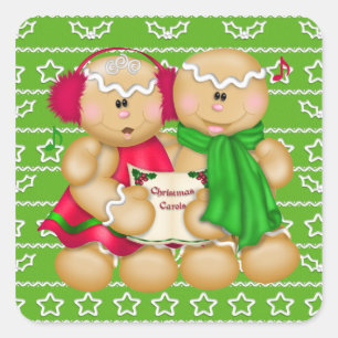 Christmas Holiday Gingerbread cartoon sticker