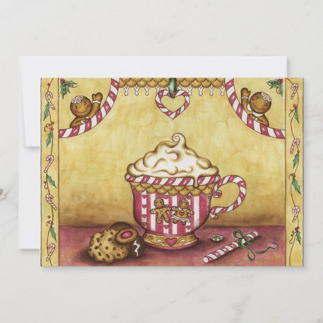 Christmas Holiday Gingerbread Invitation (Front)