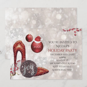 Christmas Holiday Glamour Party Event Invitation