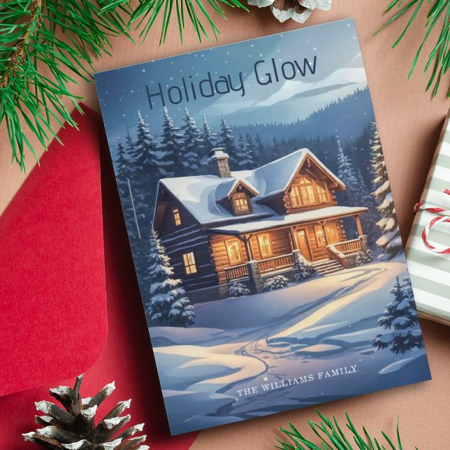 Christmas Holiday Glow Cabin Snowy Trees & Lights (Creator Uploaded)