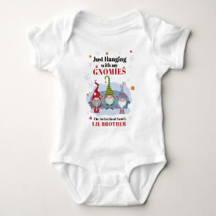 Christmas Holiday Gnomes Family Matching Brother Baby Bodysuit