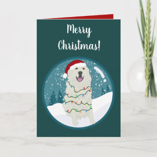 Christmas Holiday Great Pyrenees  Card