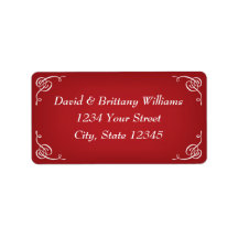 Christmas Holiday Greeting Card Address Label