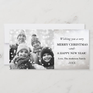 Christmas Holiday Greeting New Years Photo Card