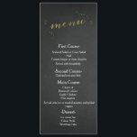 Christmas Holiday Holly Chalkboard Wedding Menu<br><div class="desc">Christmas Holiday Holly Chalkboard Wedding Menu . Matching items in my store.</div>