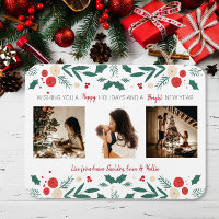 Christmas Holiday holly ivy berry 3 Photo gift