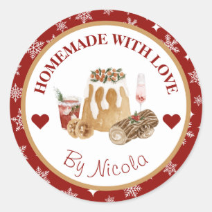 Christmas Holiday Homemade Baking Label