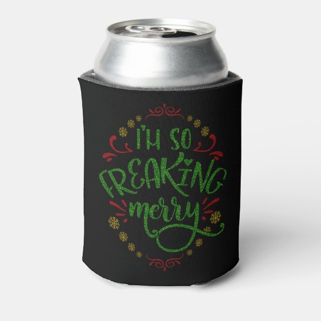 Christmas Holiday - I'm So Freaking Merry Multi Can Cooler (Can Back)