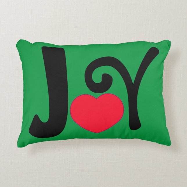 Christmas Holiday Joy Love Decorative Cushion (Front)