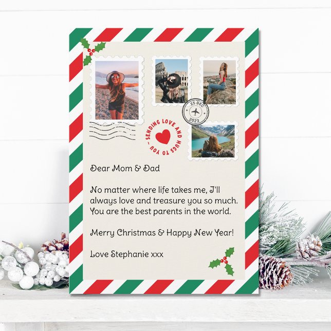 Christmas Holiday Letter Photo Collage (Creator Uploaded)