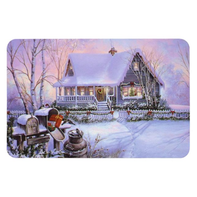 Christmas Holiday Magnet (Horizontal)
