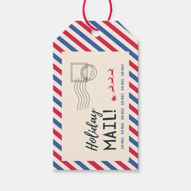 CHRISTMAS HOLIDAY MAIL  GIFT TAGS (Front)