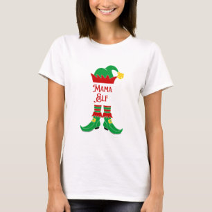 Christmas Holiday Mama Elf T-Shirt