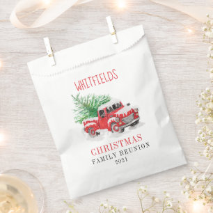 Christmas Holiday Matching Family Reunion Custom Favour Bags