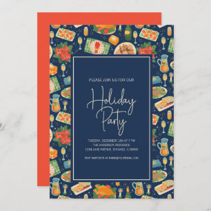 Christmas Holiday Meal Holiday Party Invitation