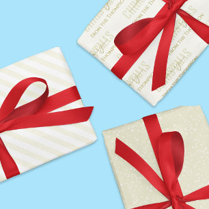 Christmas Holiday Merry Christmas Modern Script Wrapping Paper Sheet