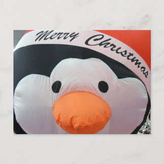 Christmas Holiday Merry Inflatable Penguin