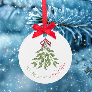 Christmas Holiday Merry Mistletoe Cute Whimsical Ornament