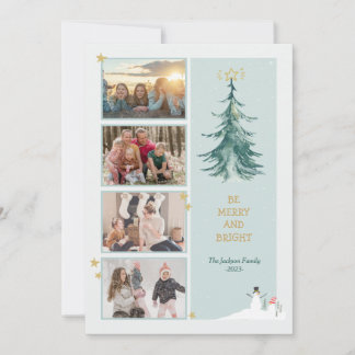 Christmas Holiday Minimalist Modern Greeting Card