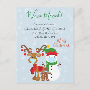 Christmas Holiday Moving Announcement 2020 Postcard