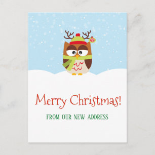 Christmas Holiday Moving Announcement New Address