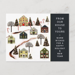 Christmas Holiday  New House Postcard