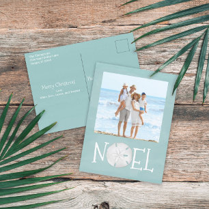 Christmas Holiday Noel Photo Simple Beach Budget  Postcard
