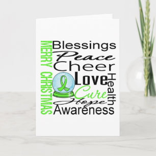 Christmas Holiday Non-Hodgkin's Lymphoma Collage Card