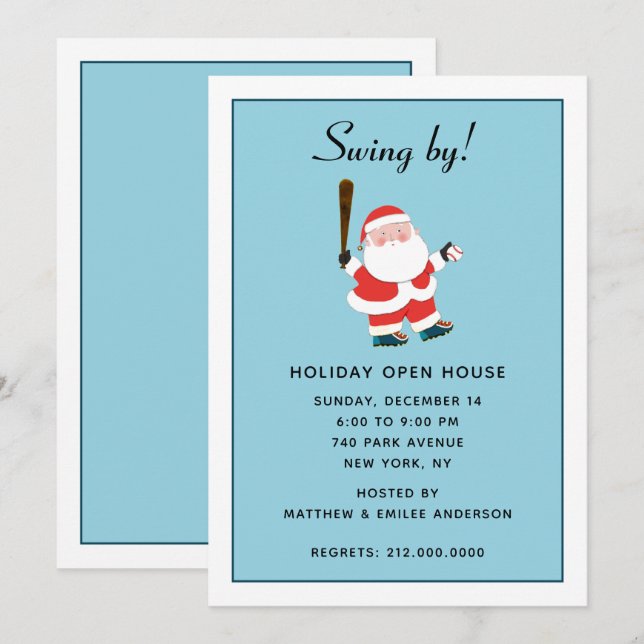 Christmas Holiday Open House Invitation (Front/Back)