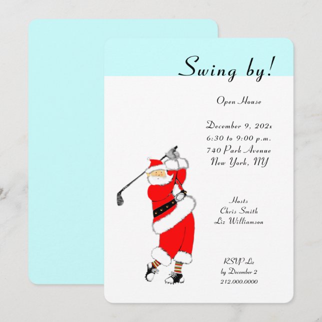 Christmas Holiday Open House Invitations (Front/Back)