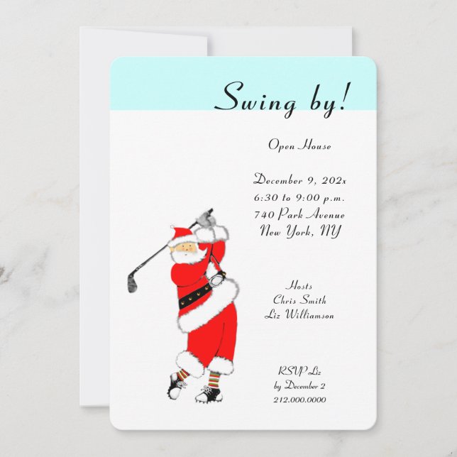 Christmas Holiday Open House Invitations (Front)