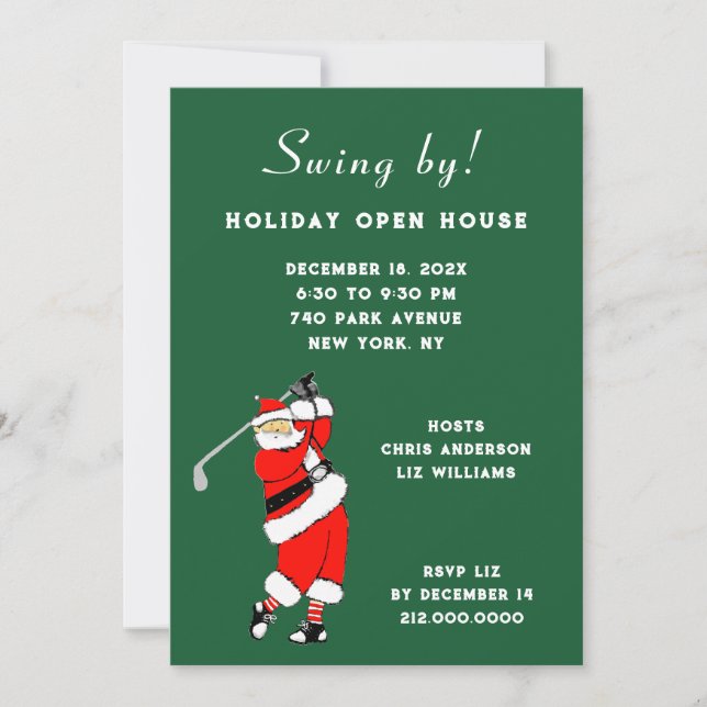 Christmas Holiday Open House Invitations (Front)