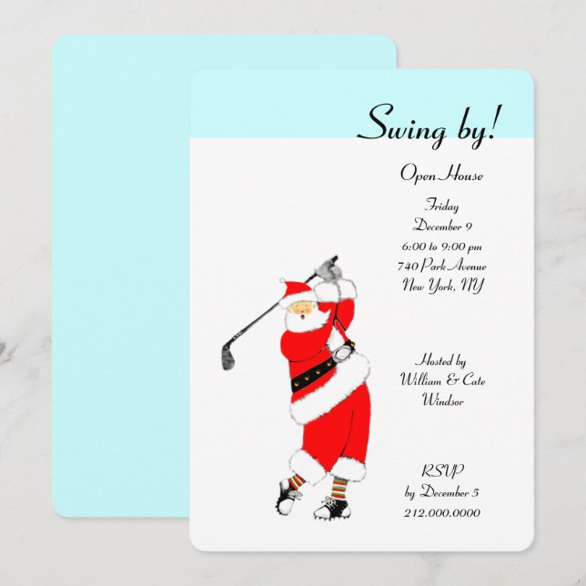Christmas Holiday Open House Invitations (Front/Back)