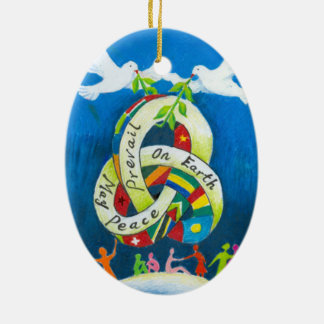 Christmas Holiday Ornament - World Peace