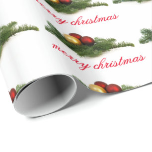 Christmas Holiday Ornament Wrapping Paper