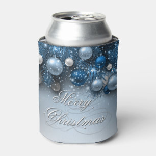 Christmas Holiday Ornaments - Blues Can Cooler