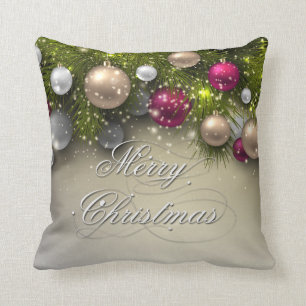 Christmas Holiday Ornaments - Multi Cushion
