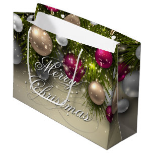 Christmas Holiday Ornaments - Multi Large Gift Bag