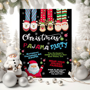 Christmas Holiday Pajama Party Invitation
