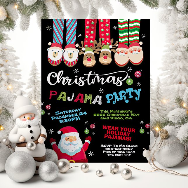 Christmas Holiday Pajama Party Invitation (Creator Uploaded)