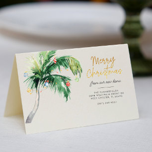 Christmas Holiday Palm Tree Moving Announcement