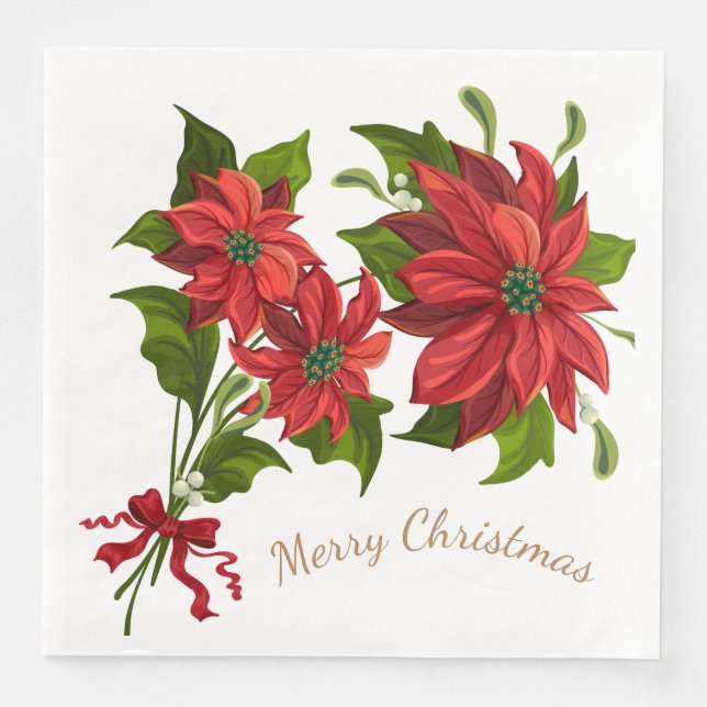 Christmas Holiday Paper Napkins (Front)